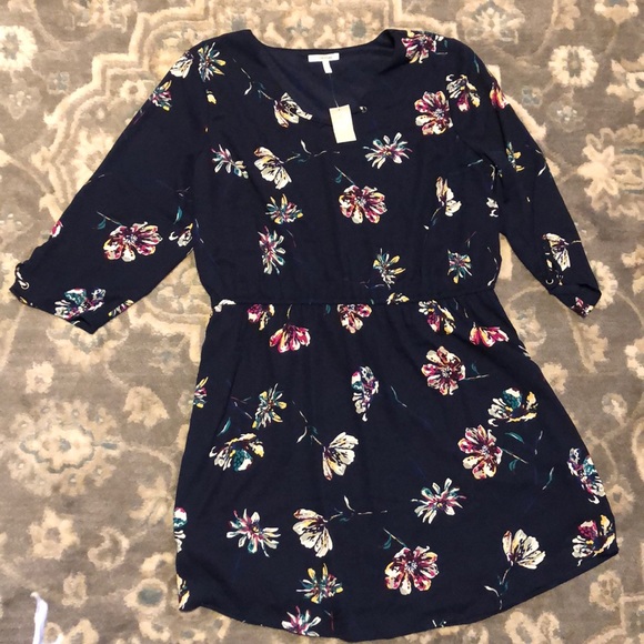Maurices Dresses & Skirts - Navy 3/4 sleeve dress